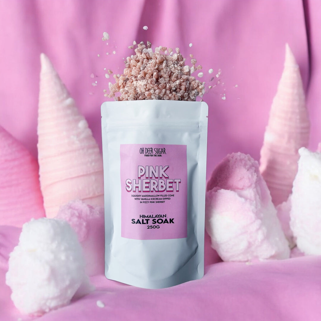 pink sherbet HIMALAYAN PINK SALT SOAK 250g