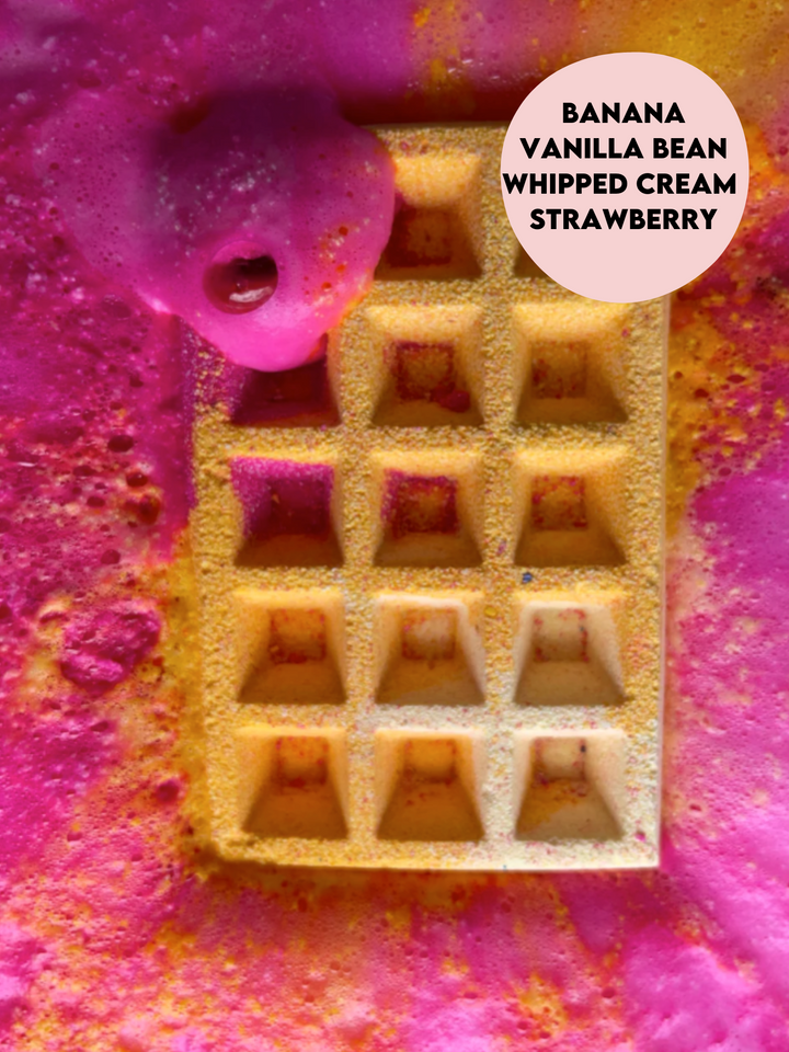 banana milkshake WAFFLE BATH BOMB 180g